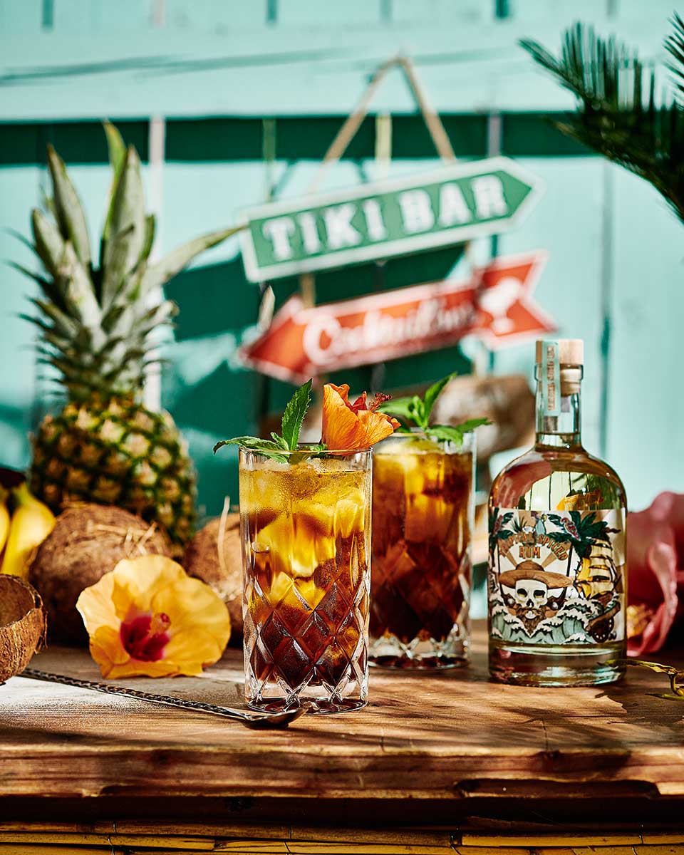 Produktfotografie Tropical Spiced Rum Cocktails
