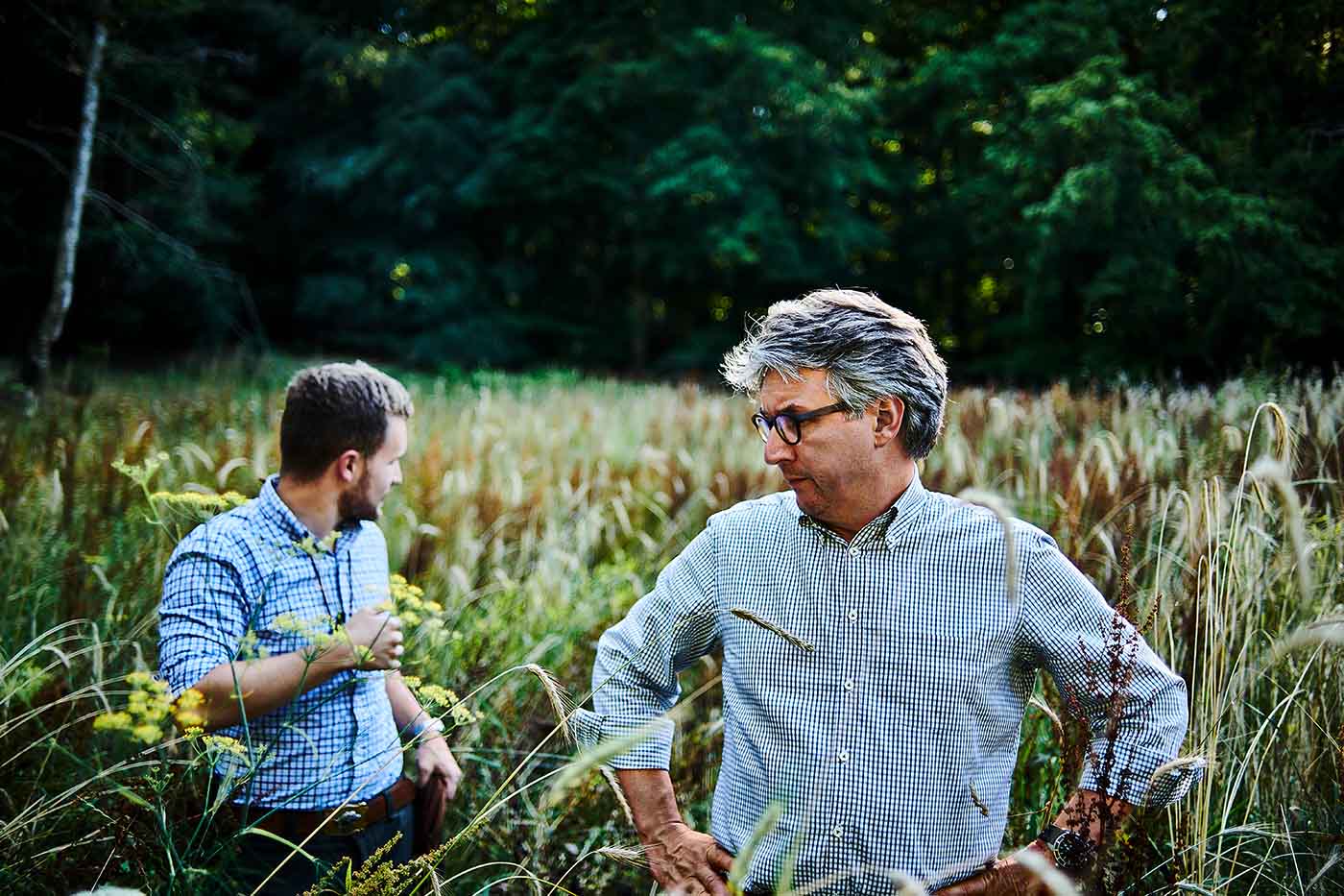 Max und Harald Rüssel bei der Jagd