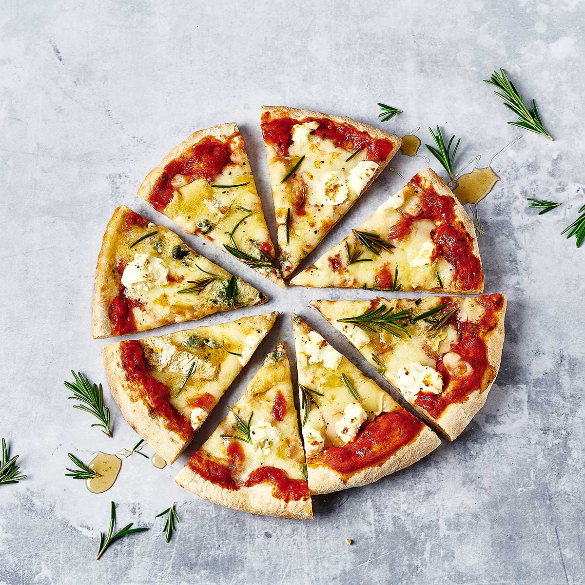 Foodfotografie Pizza für Dr. Oetker Restaurant Speisekarte